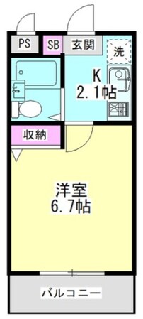 エルマーノ堀之内の物件間取画像